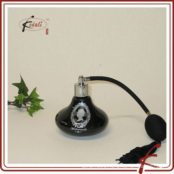 black glaze decal ceramic cool perfume bottles